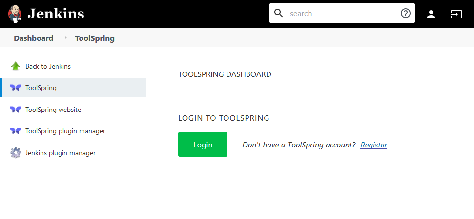 ToolSpring Login or Register